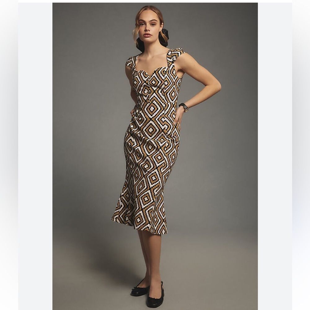 Anthropologie size small Maeve The Cecily Fit & Flare Sweetheart Dress